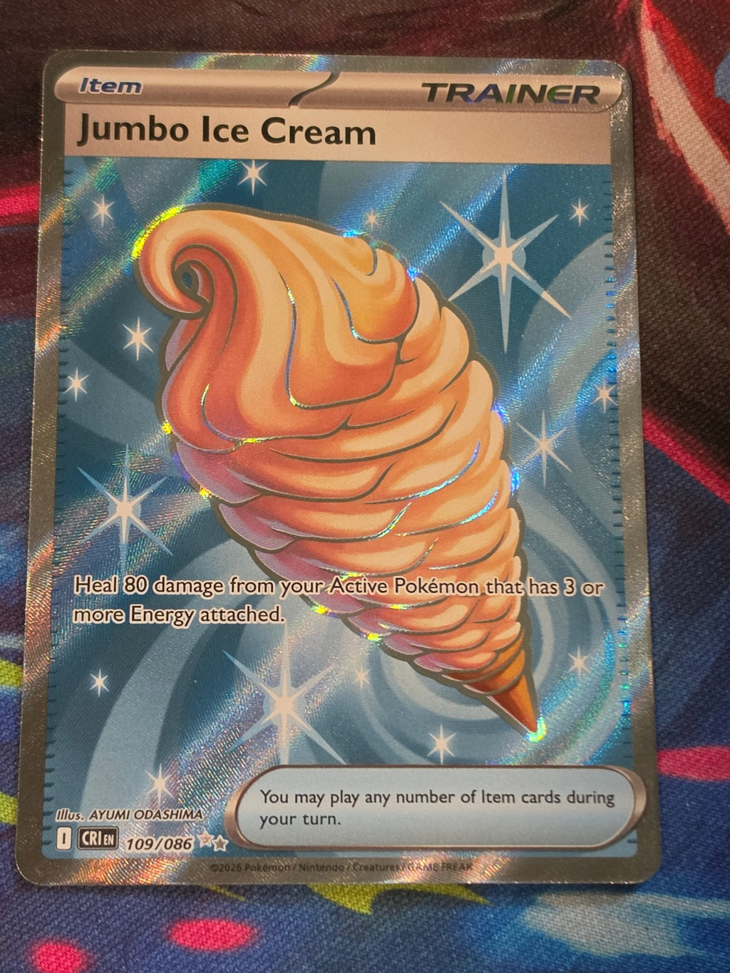 Jumbo Ice Cream Ultra Rare Chaos Rising 109/086 NM Pokemon