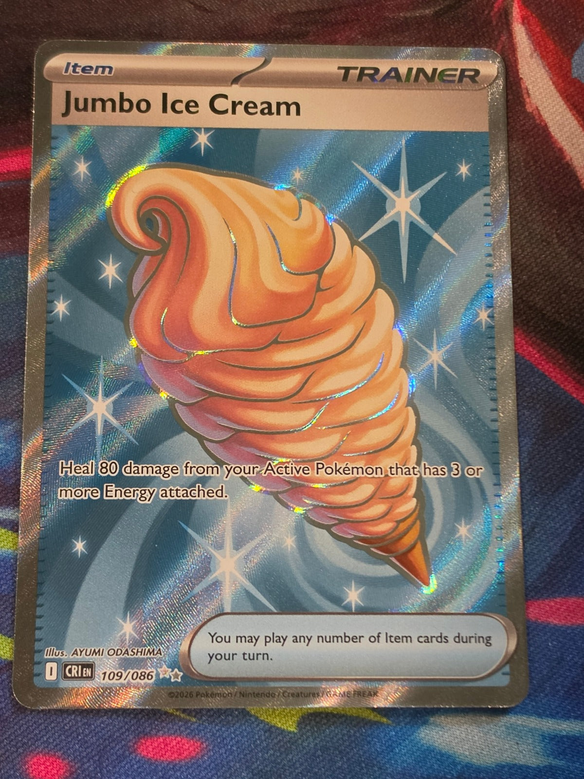 Jumbo Ice Cream Ultra Rare Chaos Rising 109/086 NM Pokemon
