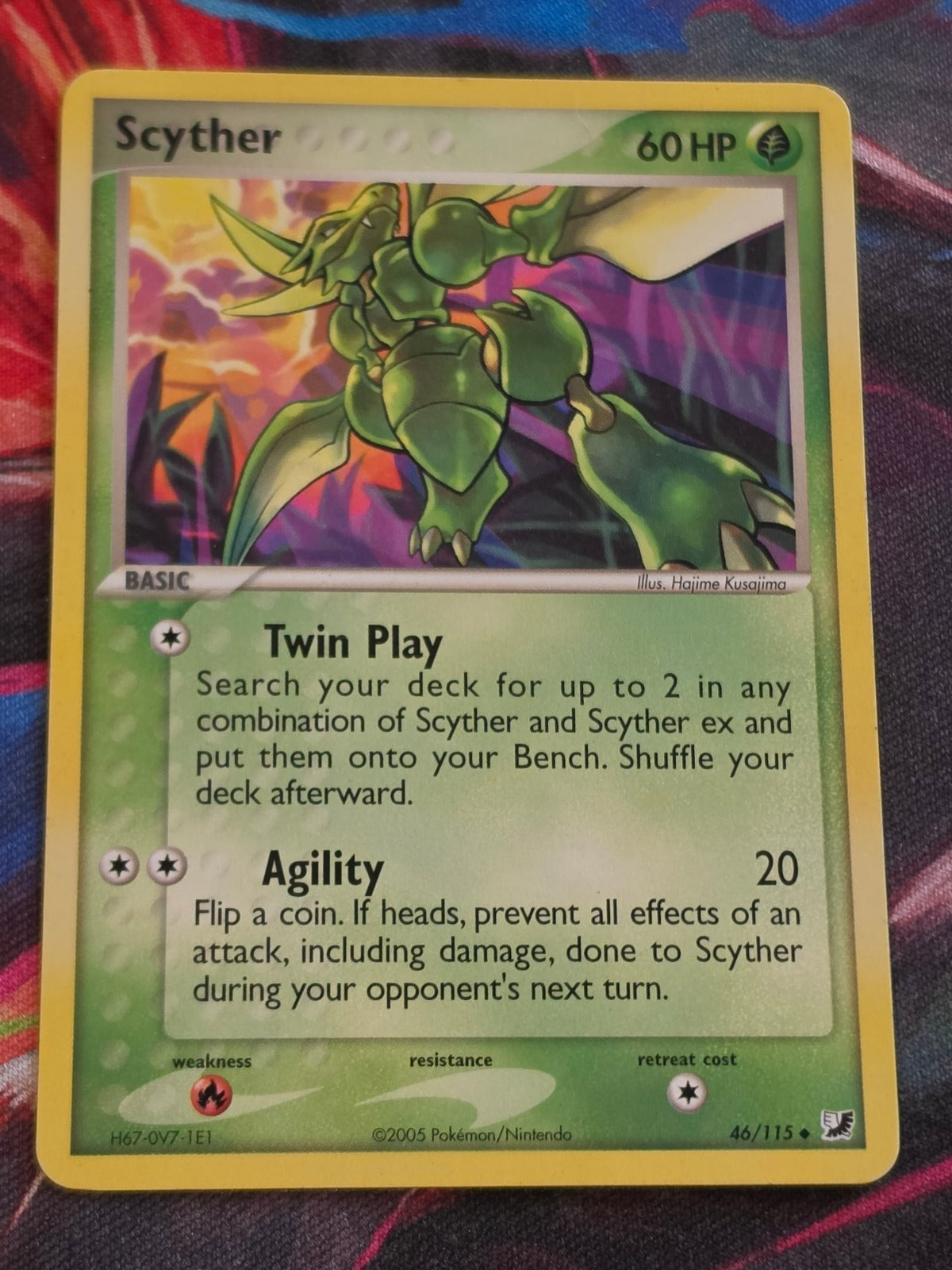 Scyther - 46/115 - EX Unseen Forces - Uncommon - LP - Pokemon