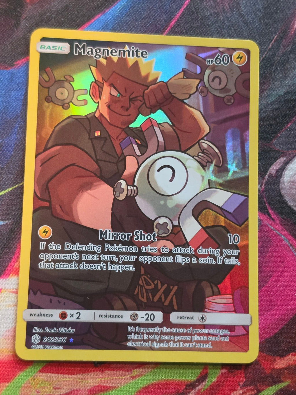 Magnemite Secret Rare Cosmic Eclipse 242/236 NM Pokemon