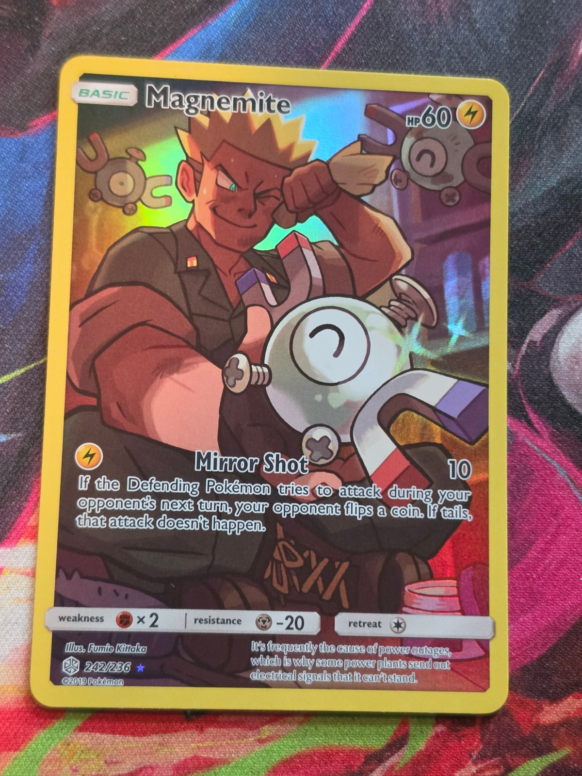 Magnemite Secret Rare Cosmic Eclipse 242/236 NM Pokemon