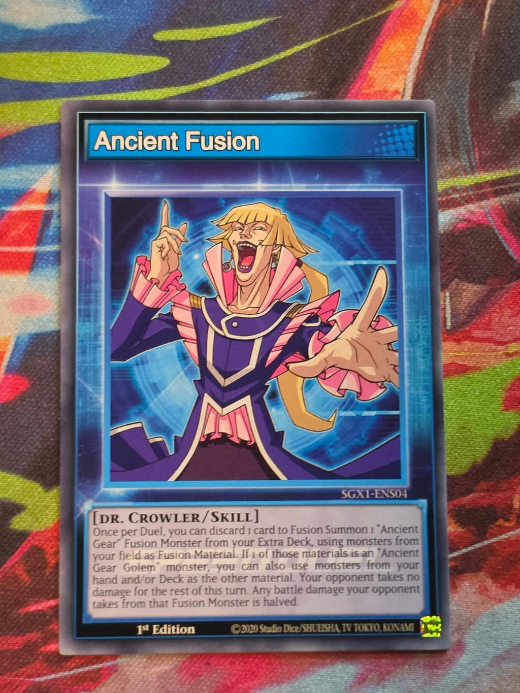 Ancient Fusion Common Speed Duel GX: Duel Academy Box SGX1-ENS04 1st Edition LP Yu-Gi-Oh!