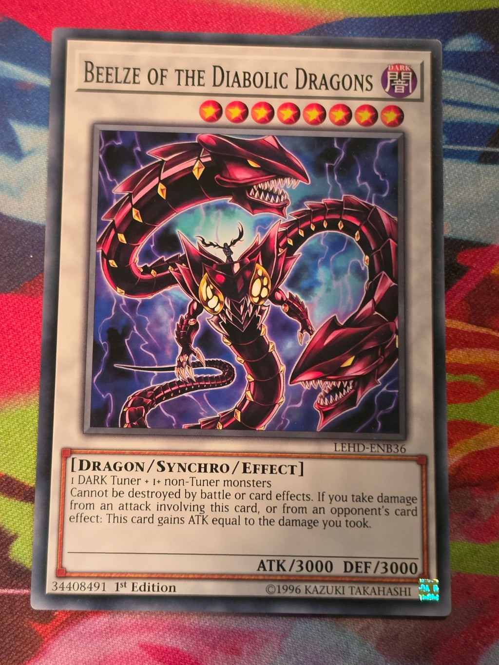 Beelze of the Diabolic Dragons Common Legendary Hero Decks LEHD-ENB36 LP