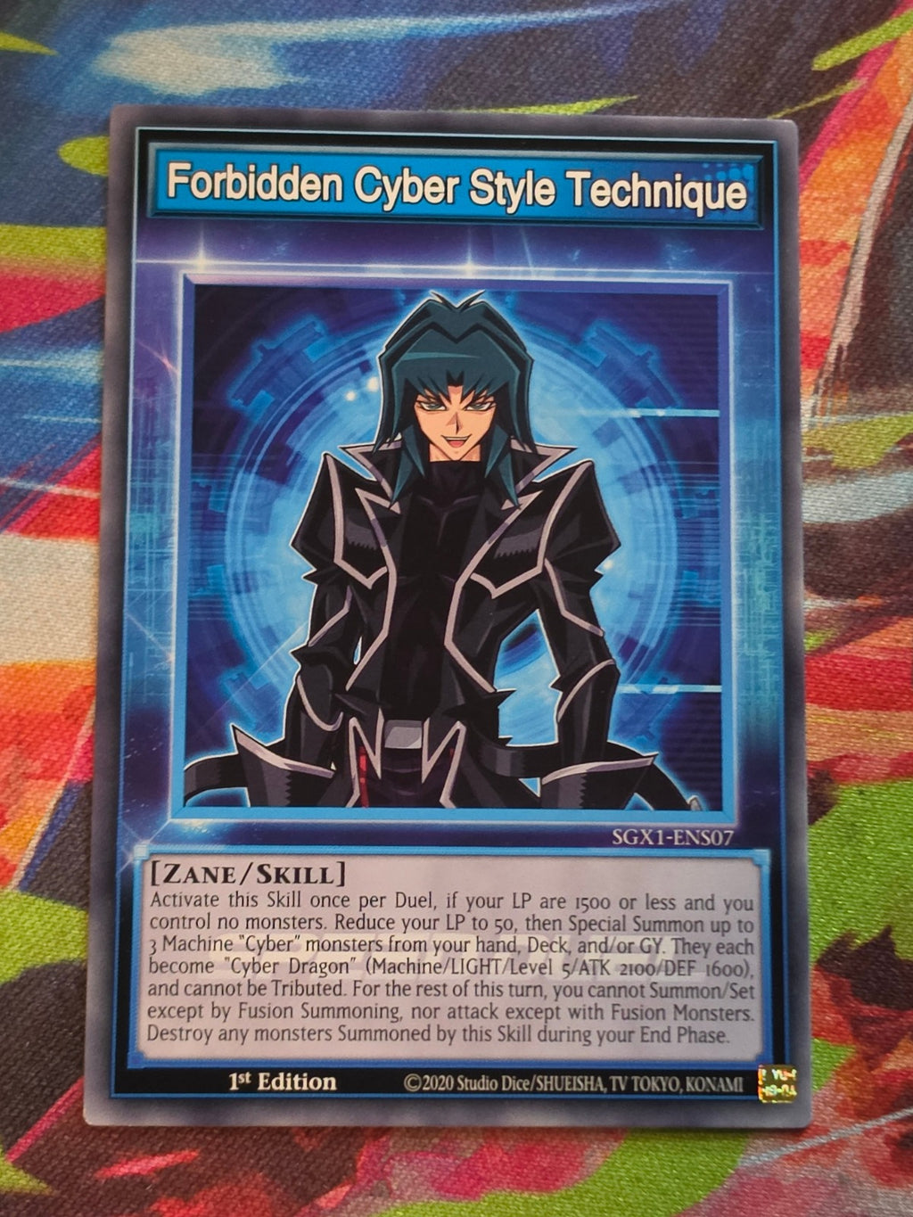 Forbidden Cyber Style Technique Common Speed Duel GX: Duel Academy Box SGX1-ENS07 1st Edition LP Yu-Gi-Oh!