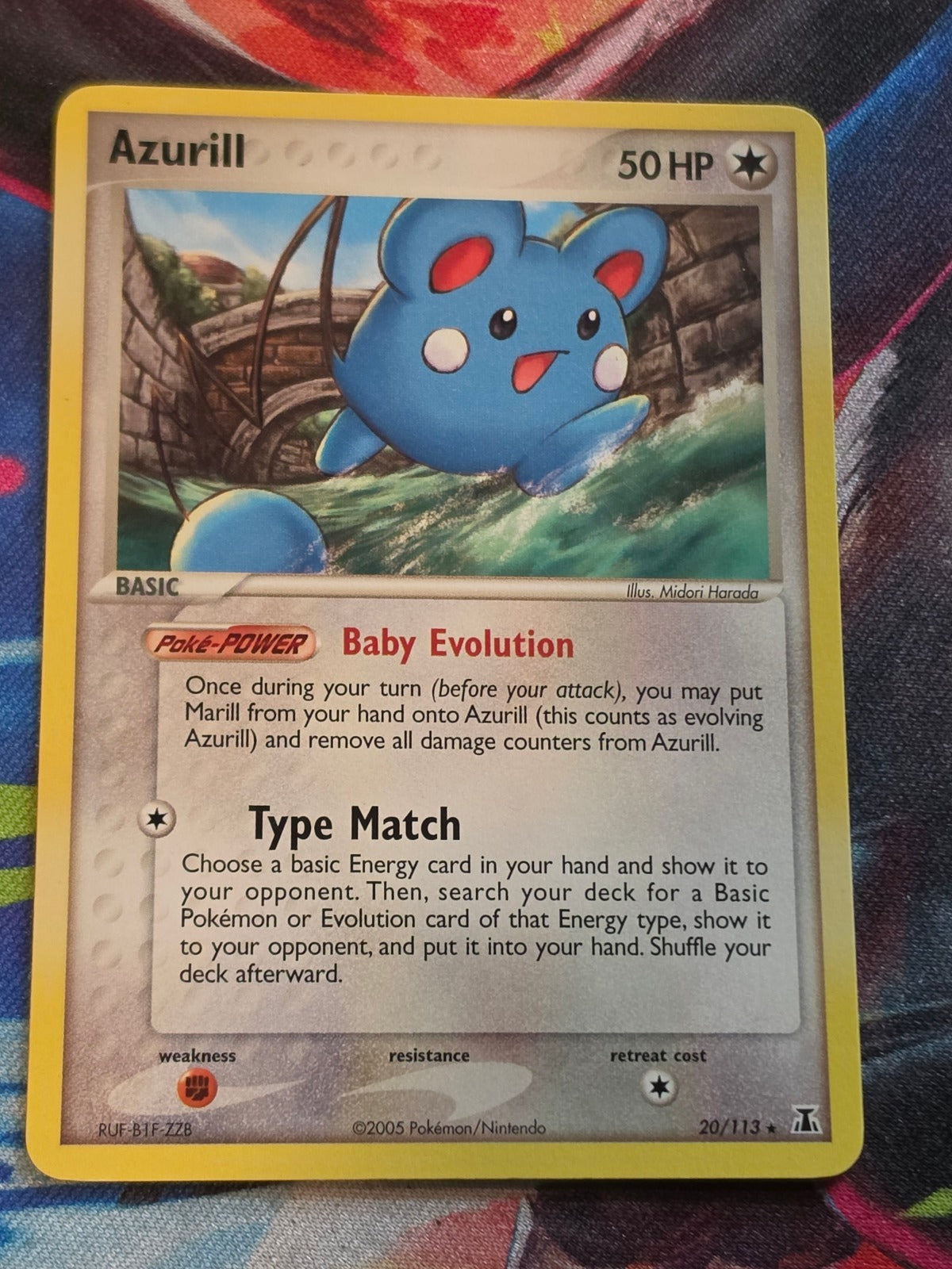 Azurill Rare EX Delta Species 20/113 NM-/LP+ Pokemon