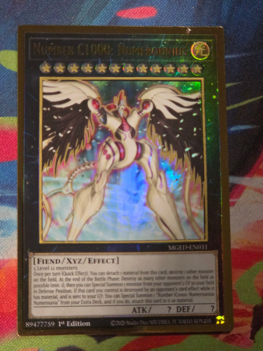 Number C1000: Numerounius Premium Gold Rare Maximum Gold: El Dorado MGED-EN031 1st Edition LP Yu-Gi-Oh!