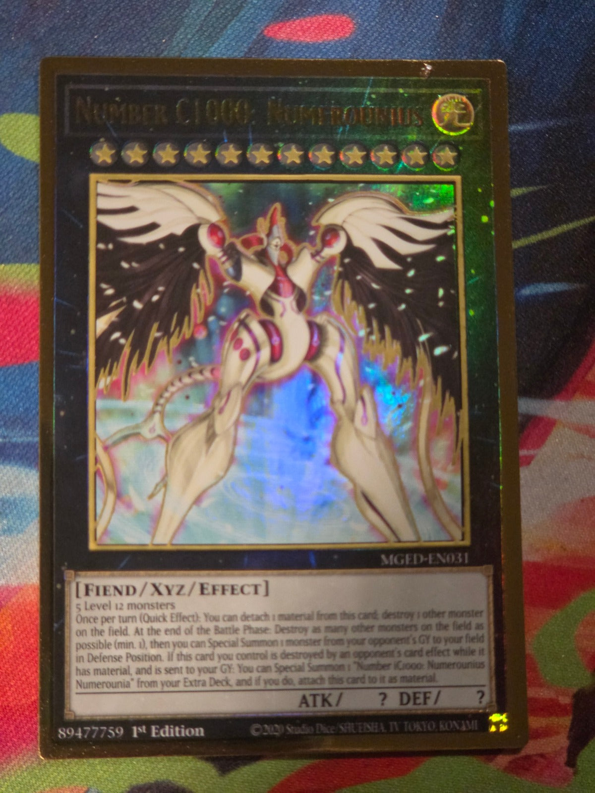 Number C1000: Numerounius Premium Gold Rare Maximum Gold: El Dorado MGED-EN031 1st Edition LP Yu-Gi-Oh!