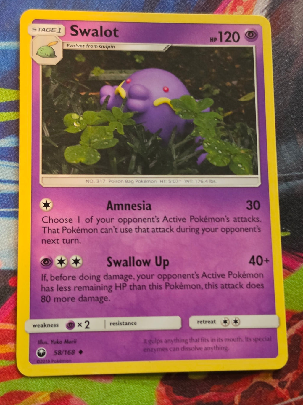 Swalot - 58/168 - SM - Celestial Storm - Uncommon - NM Pokemon