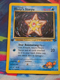 Misty's Staryu - 092/132 - Gym Challenge - Common - 1st Edition - LP+ Pokemon