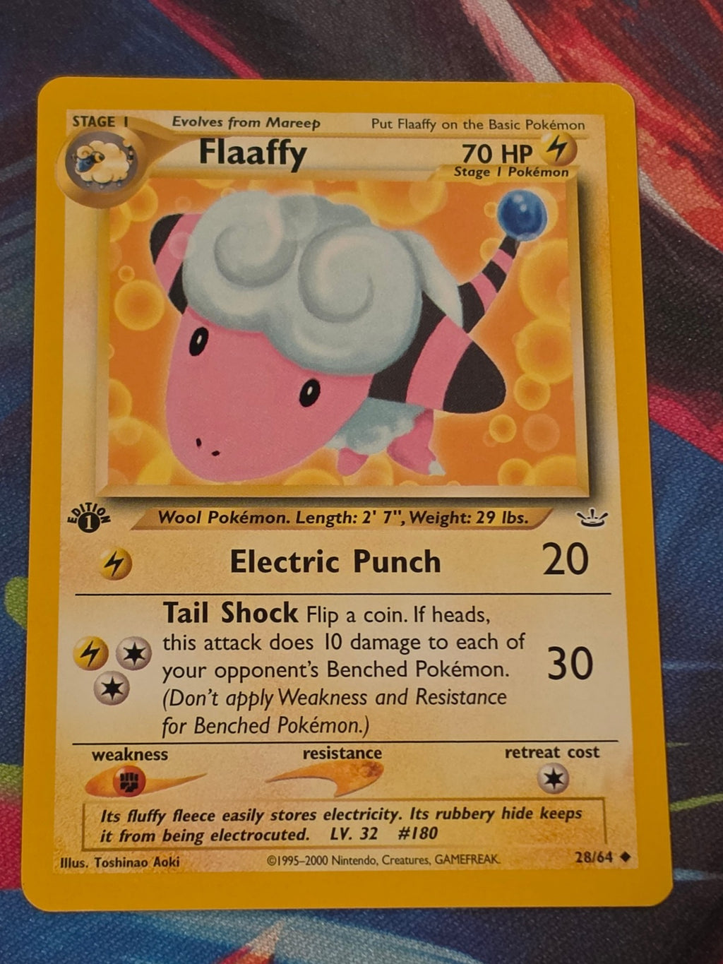 Flaaffy - 28/64 - Neo Revelation - Uncommon - 1st Edition - NM Pokemon