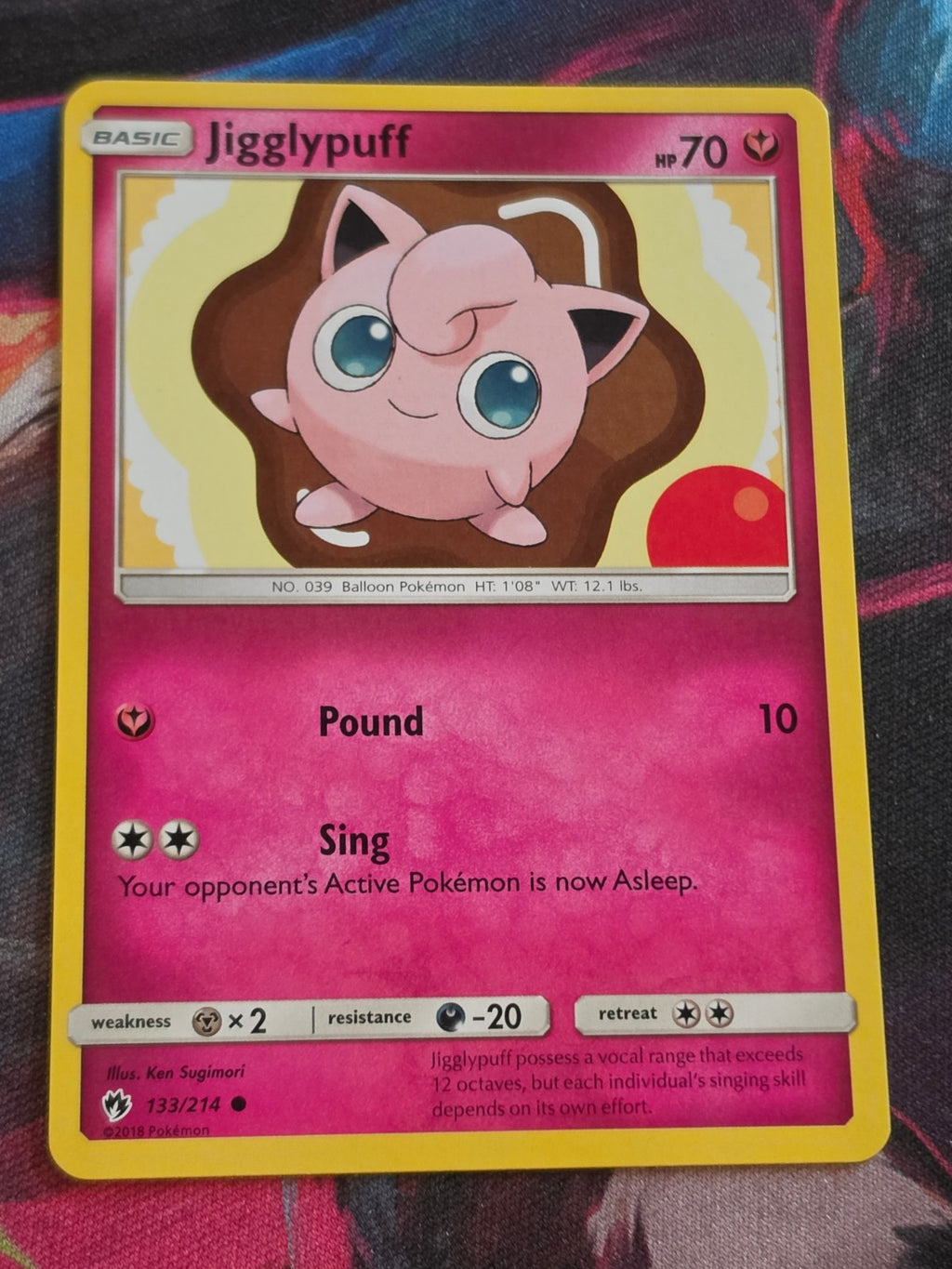 Jigglypuff - 133/214 - SM - Lost Thunder - Common - LP - Pokemon