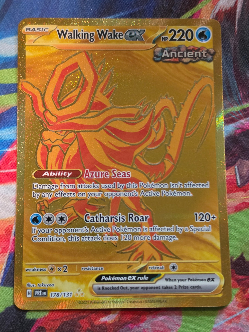 Walking Wake ex Hyper Rare Prismatic Evolutions 178/131 NM Pokemon