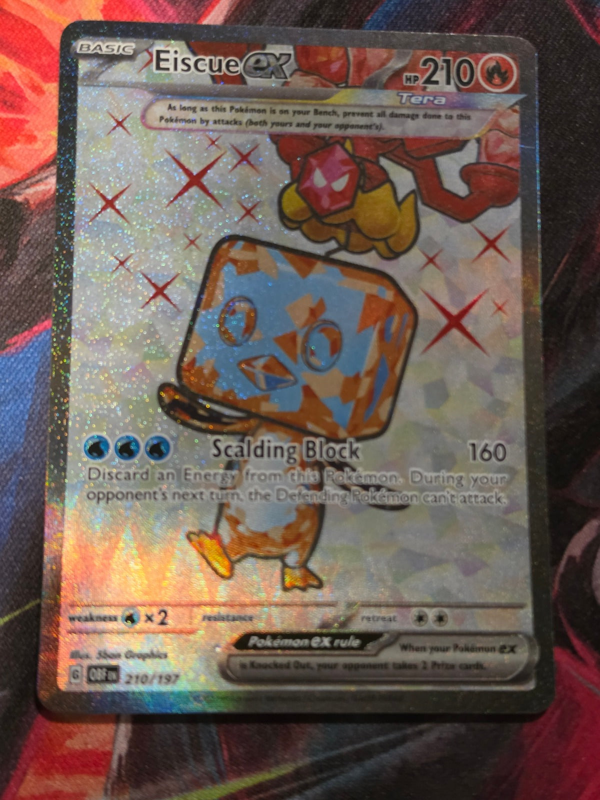 Eiscue ex Ultra Rare Obsidian Flames 210/197 NM Pokemon