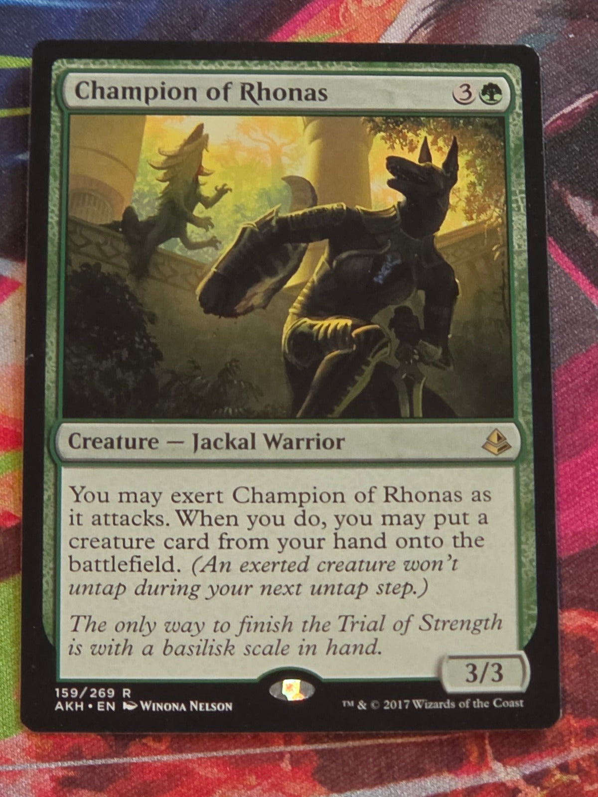 Champion of Rhonas - 159 - Amonkhet - Rare - LP - MTG