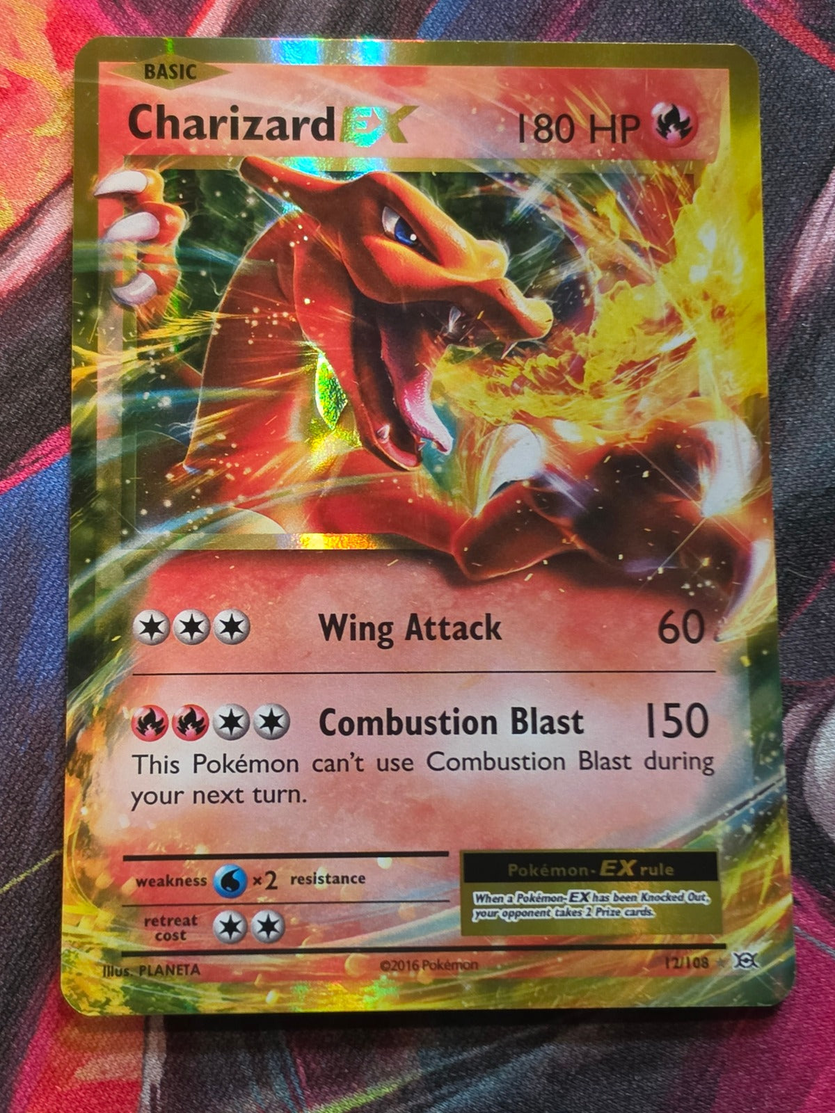 Charizard EX Ultra Rare Evolutions 12/108 NM Pokemon