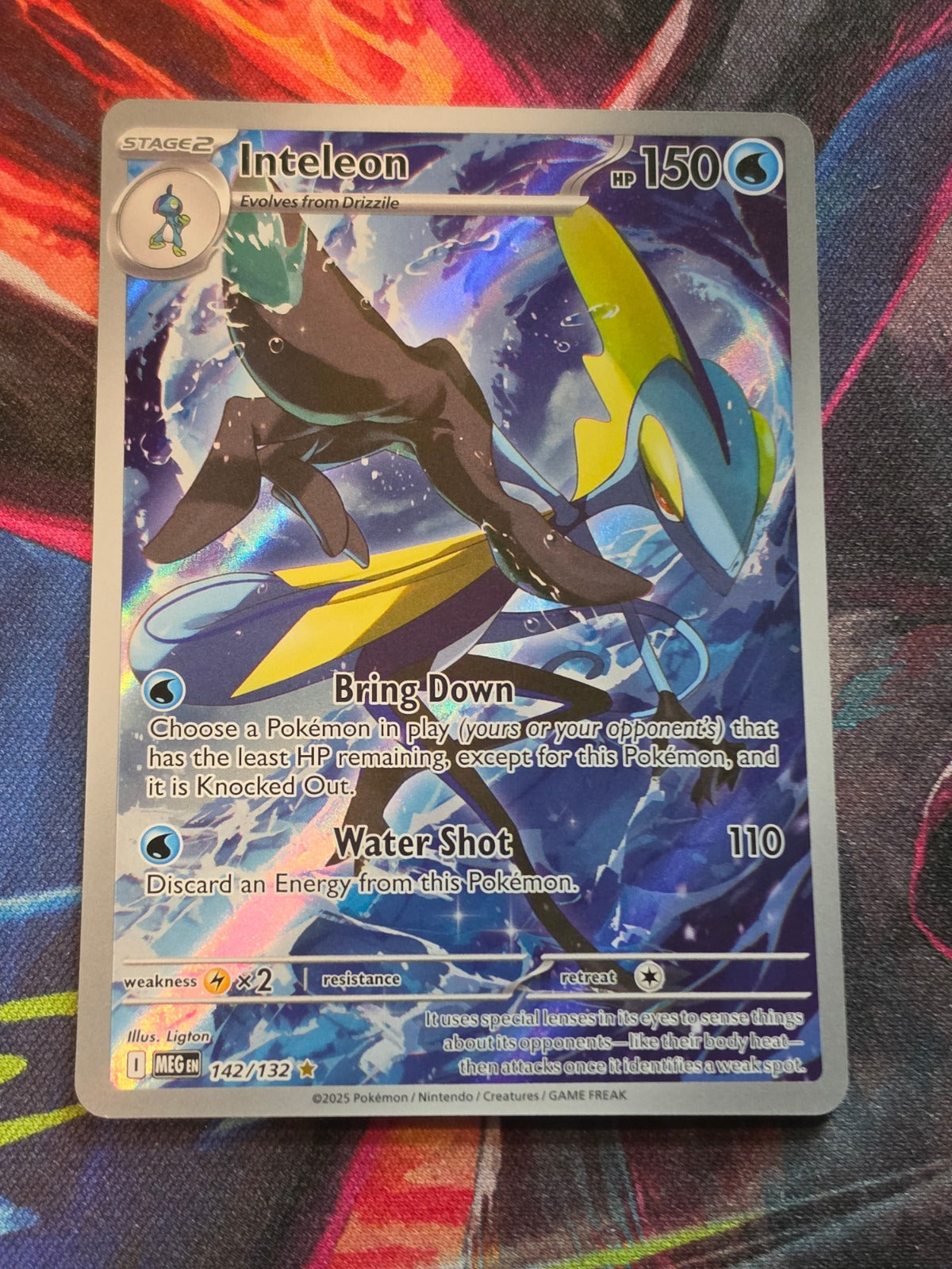 Inteleon Illustration Rare ME01: Mega Evolution 142/132 NM Pokemon