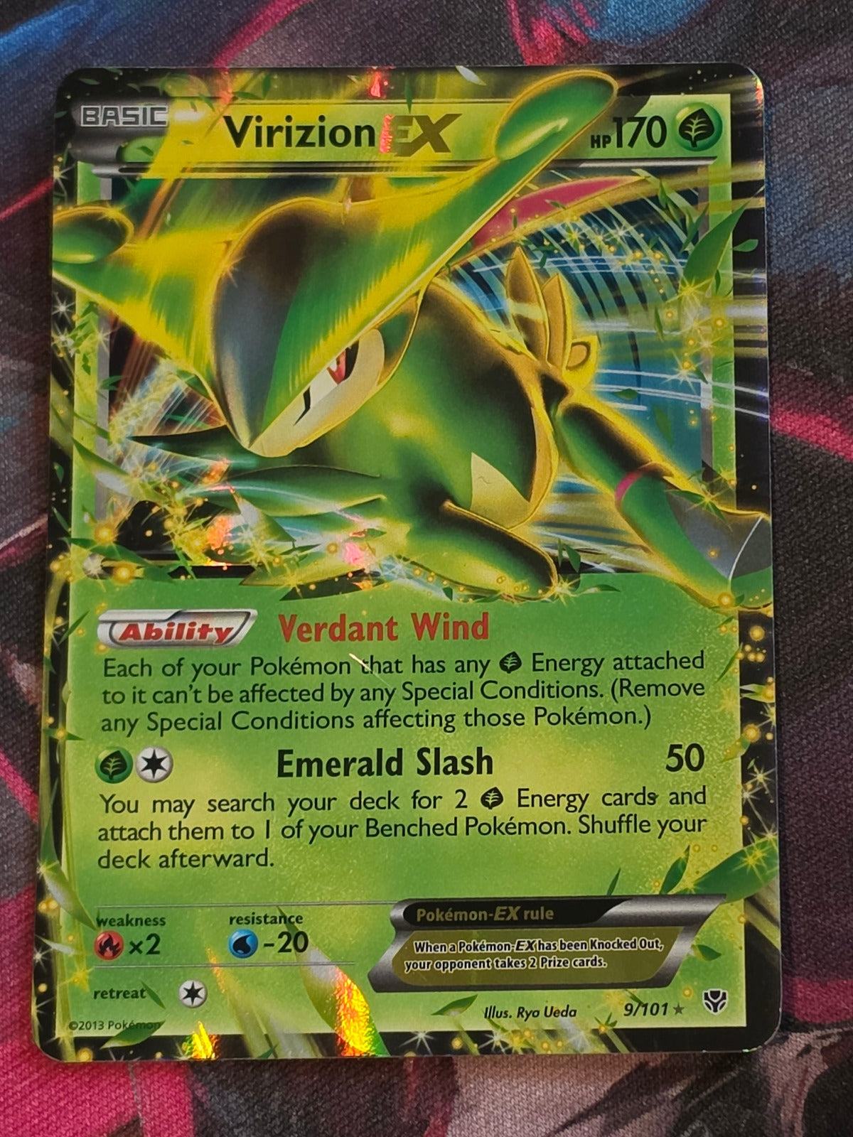 Virizion EX - 9/101 - Plasma Blast - Ultra Rare - LP - Pokemon