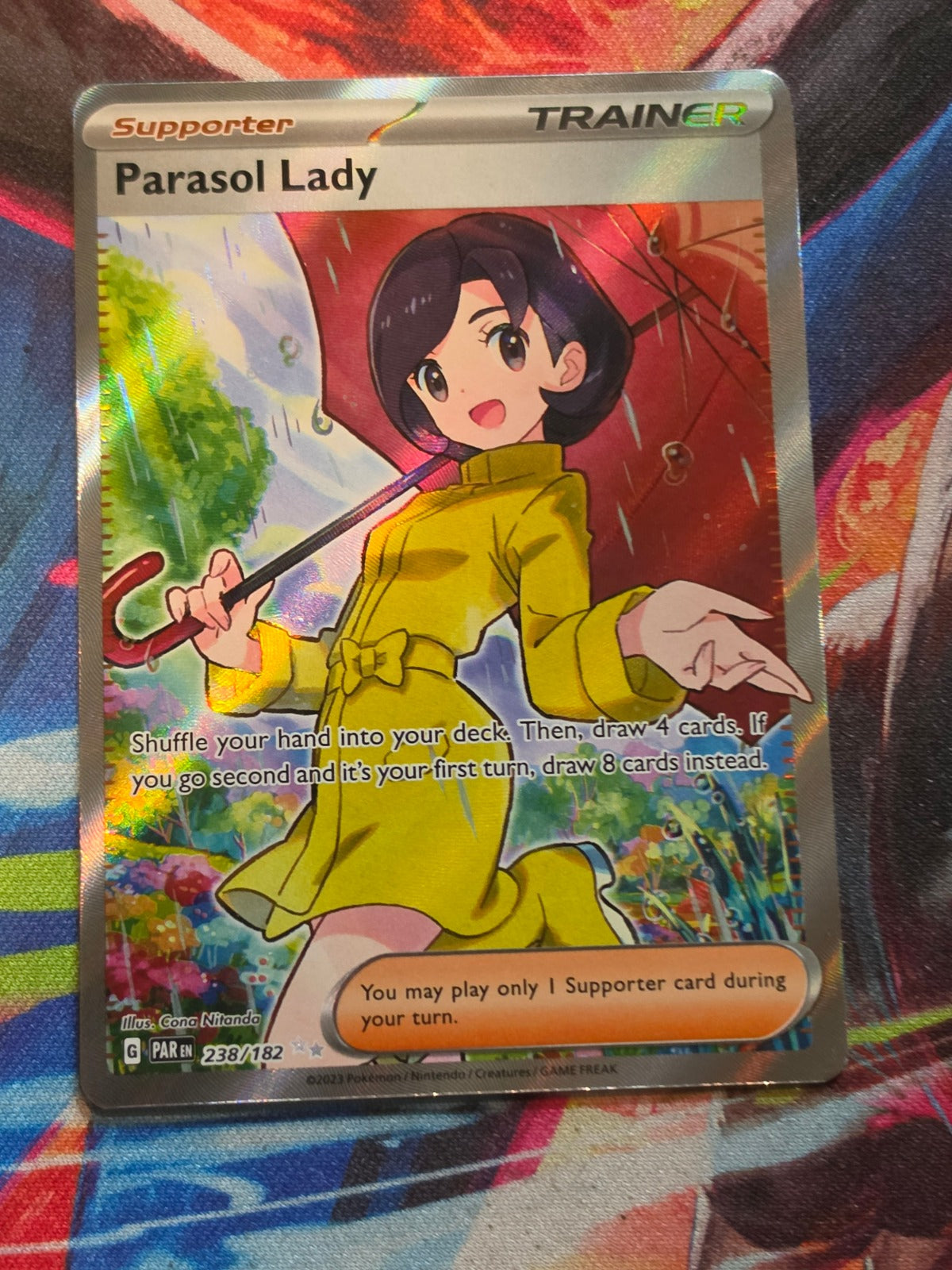 Parasol Lady Ultra Rare SV04: Paradox Rift 238/182 NM Pokemon