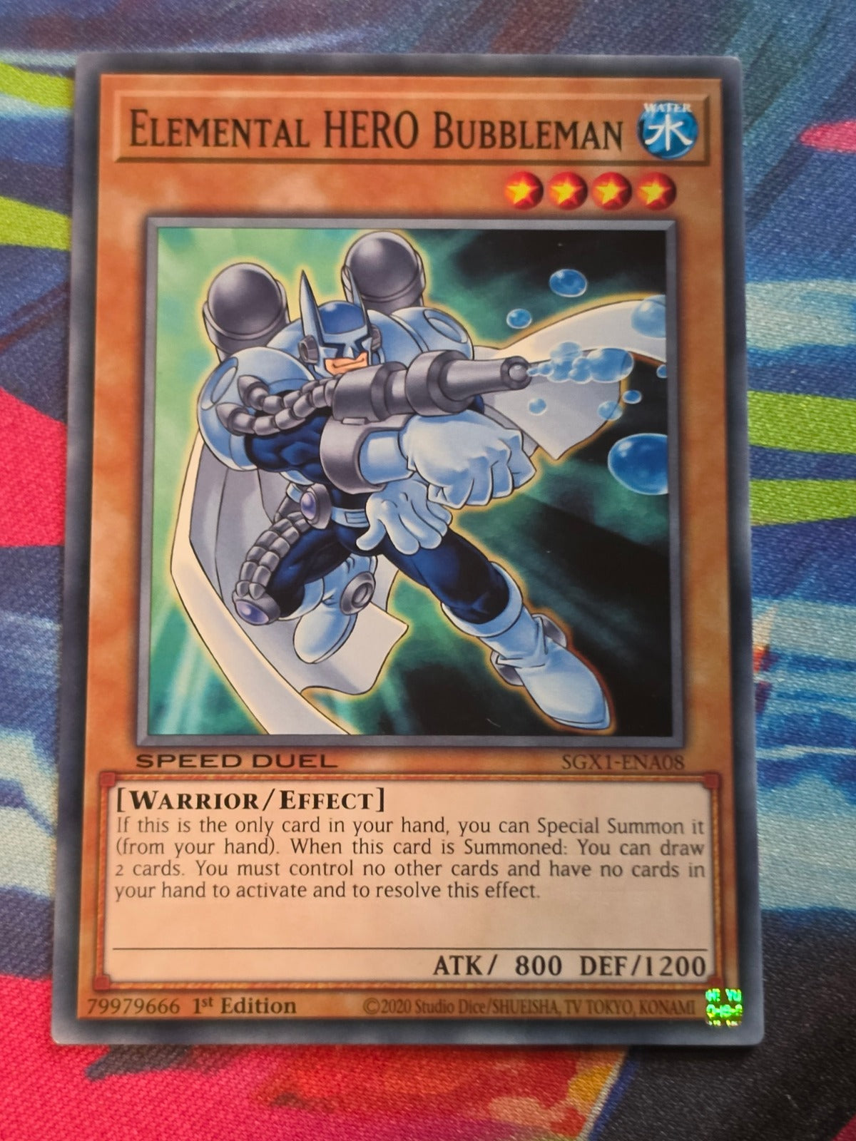 Elemental HERO Bubbleman Common Speed Duel GX: Duel Academy Box SGX1-ENA08 1st Edition LP Yu-Gi-Oh!