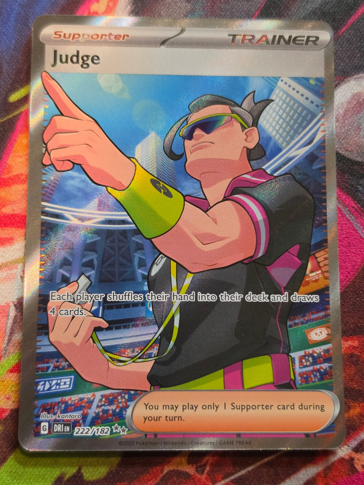Judge Ultra Rare SV10: Destined Rivals 222/182 NM Pokemon