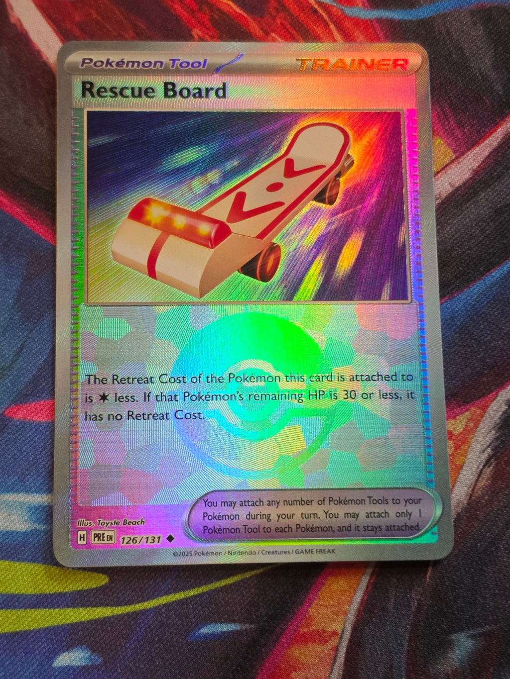 Rescue Board (Poke Ball Pattern) Uncommon Prismatic Evolutions 126/131 NM Pokemon