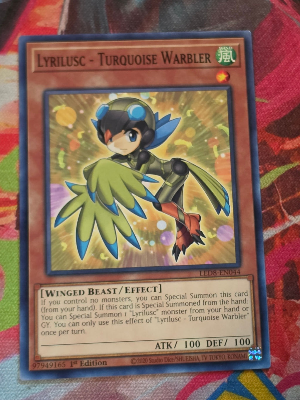 Lyrilusc - Turquoise Warbler Common Legendary Duelists: Synchro Storm LED8-EN044 LP