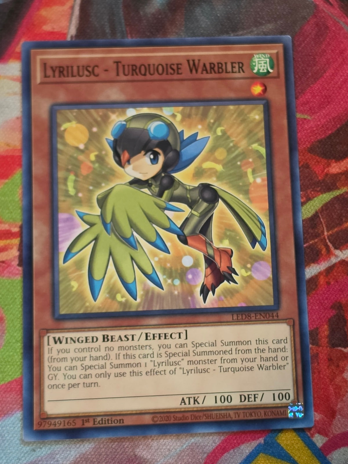 Lyrilusc - Turquoise Warbler Common Legendary Duelists: Synchro Storm LED8-EN044 LP