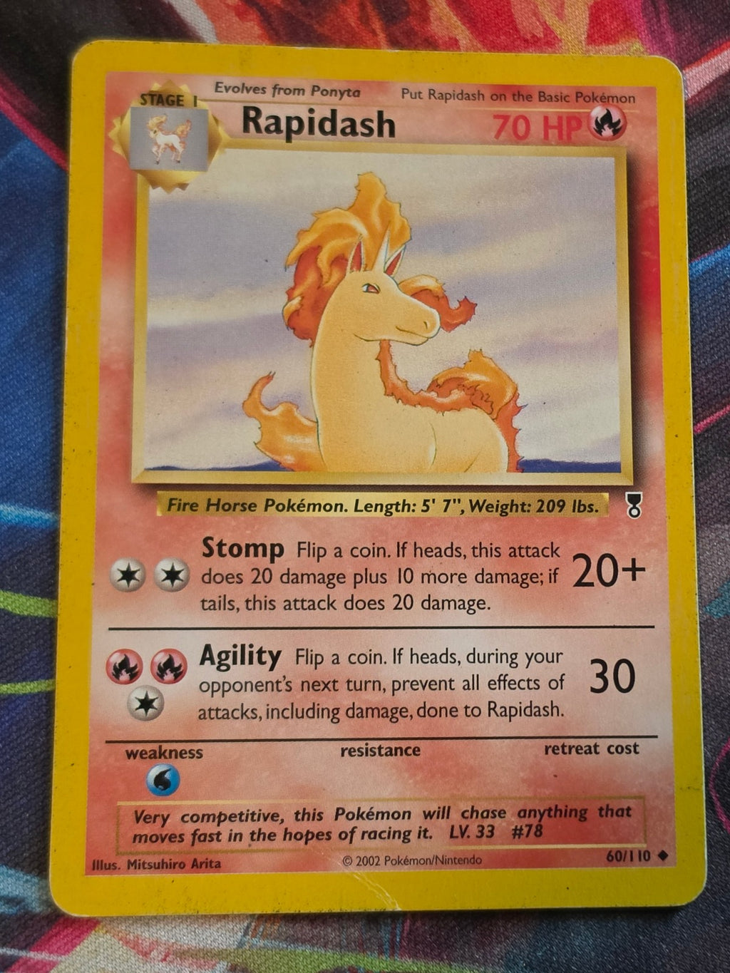 Rapidash Uncommon Legendary Collection 060/110 HP Pokemon