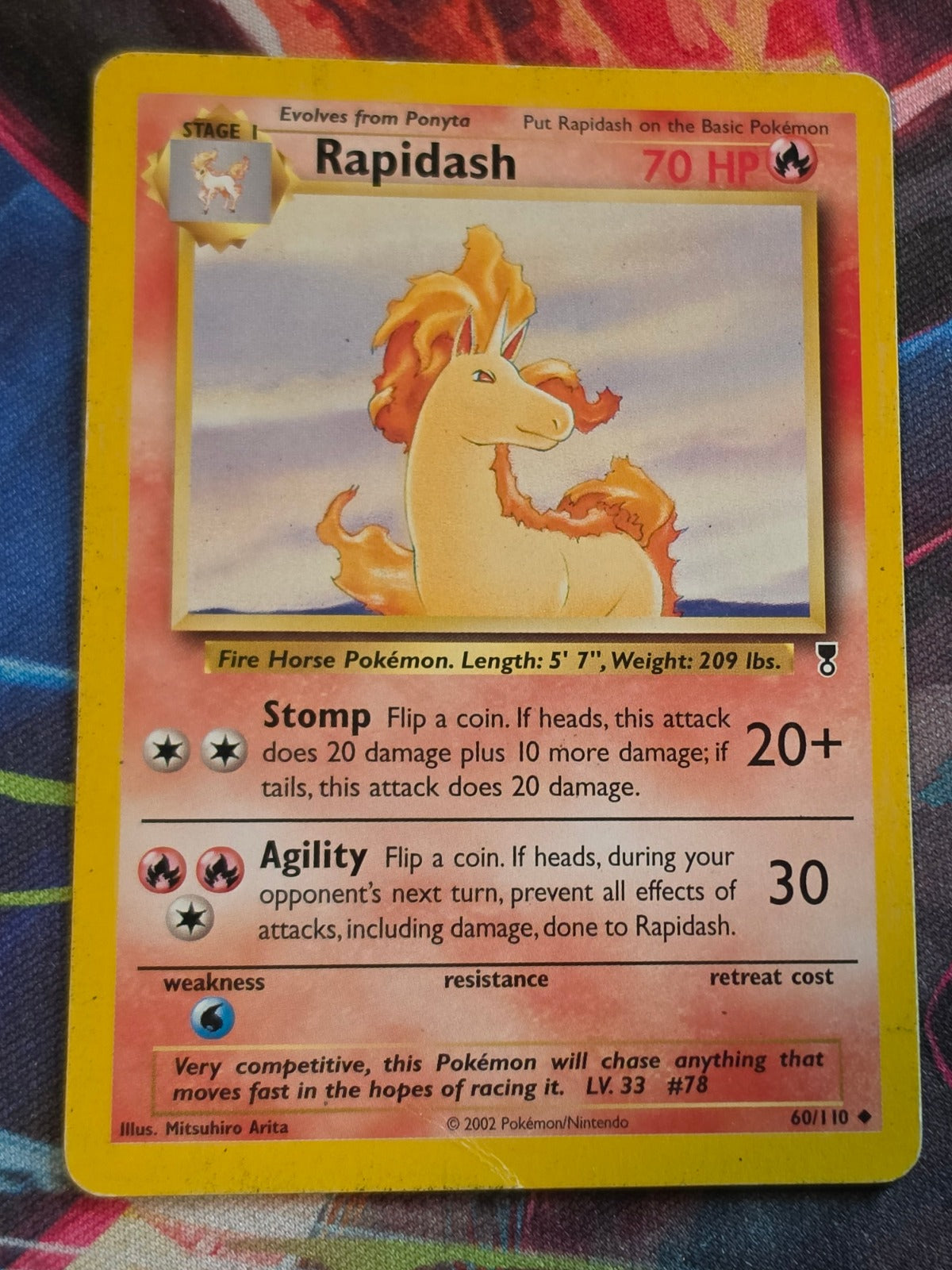 Rapidash Uncommon Legendary Collection 060/110 HP Pokemon