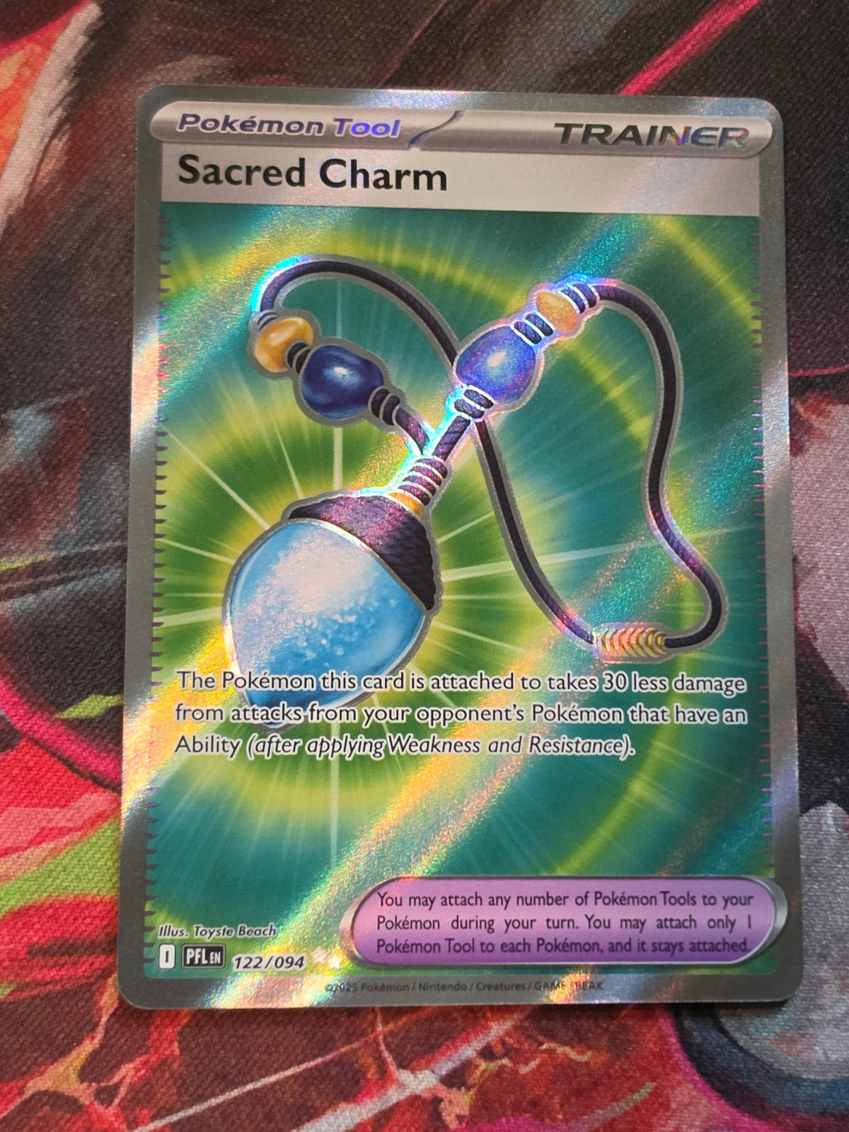 Sacred Charm Ultra Rare Phantasmal Flames 122/094 NM Pokemon