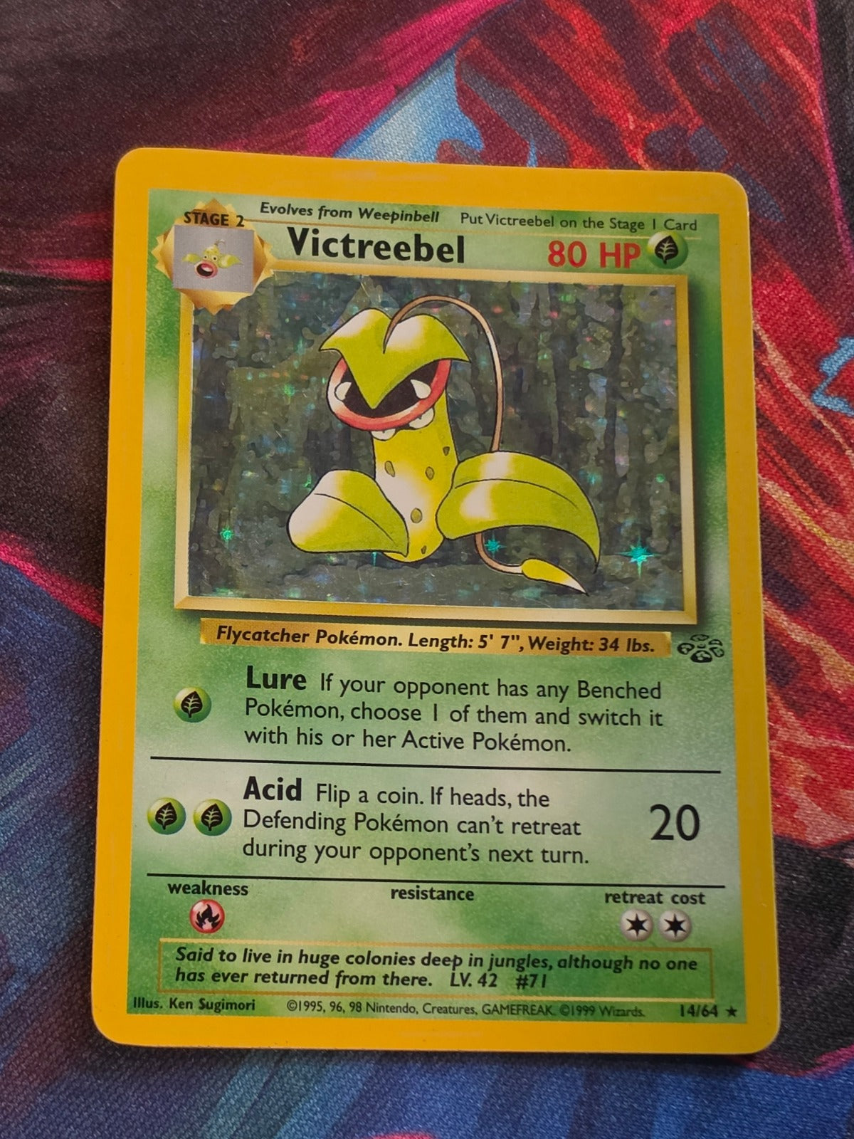 Victreebel Holo Rare Jungle 14/64 LP Pokemon