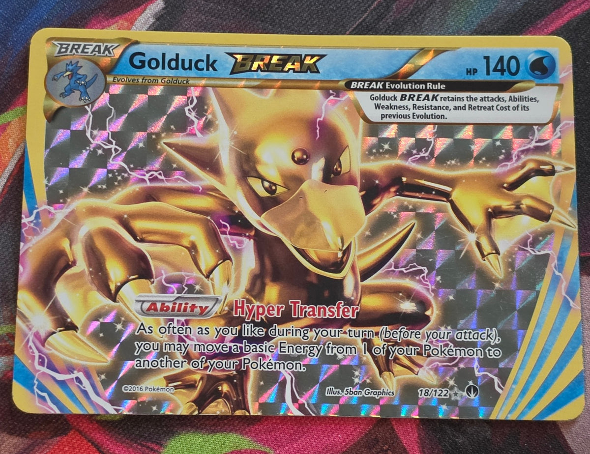 Golduck BREAK Rare BREAK XY - BREAKpoint 18/122 LP+ Pokemon