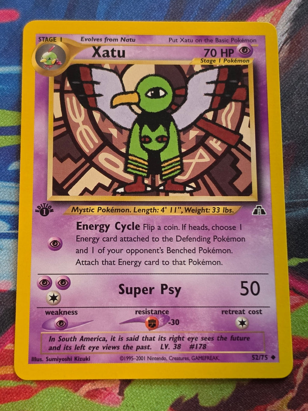 Xatu - 52/75 - Neo Discovery - Uncommon - 1st Edition - NM Pokemon