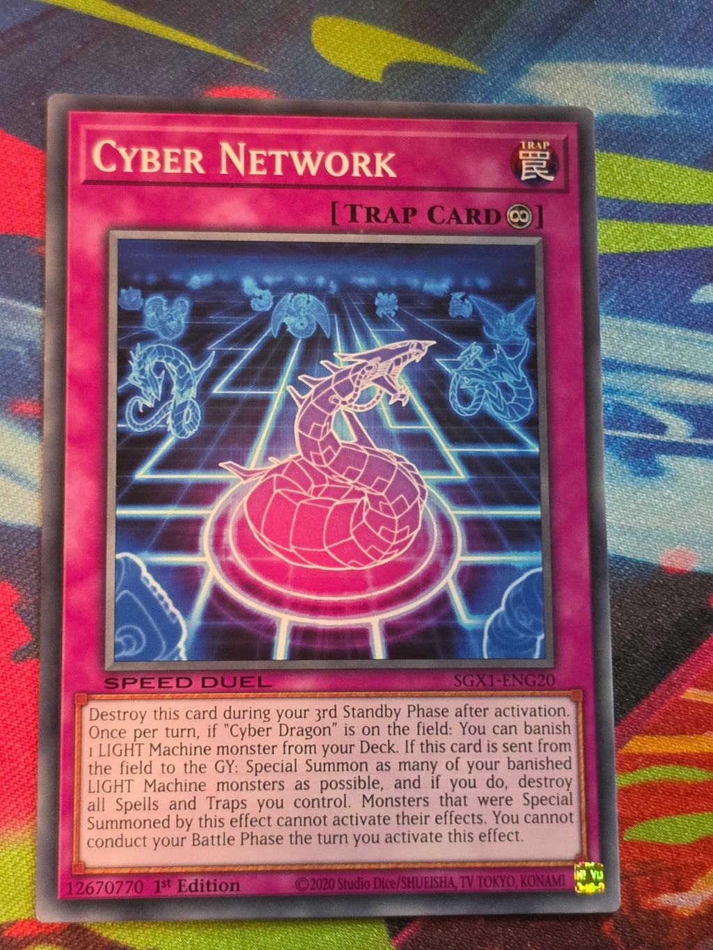 Cyber Network Common Speed Duel GX: Duel Academy Box SGX1-ENG20 1st Edition LP Yu-Gi-Oh!
