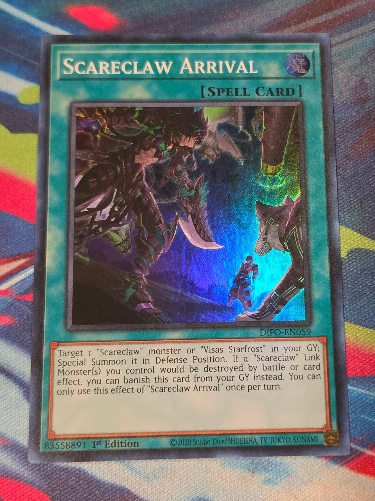 Scareclaw Arrival Super Rare Dimension Force DIFO-EN059 LP