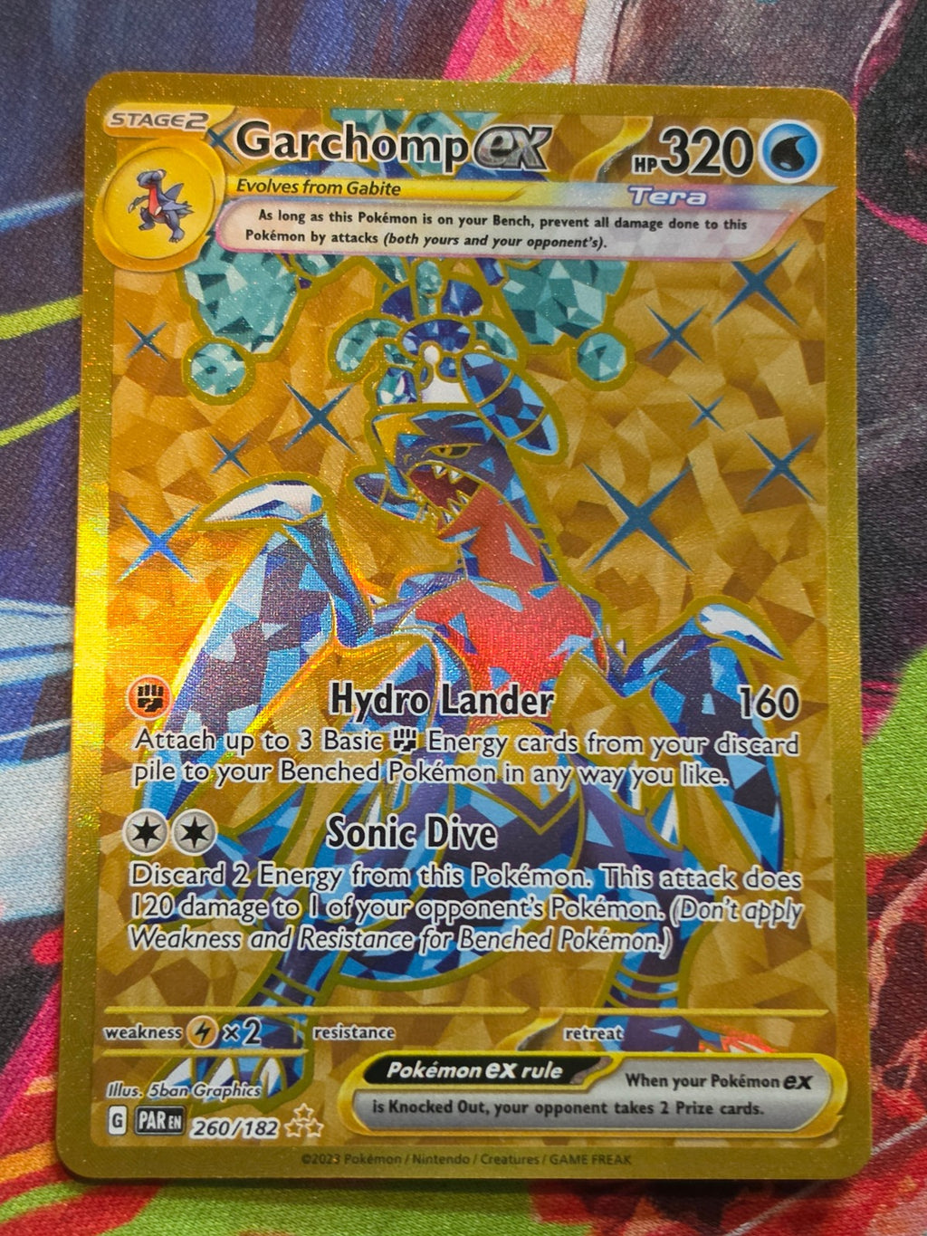 Garchomp ex Hyper Rare SV04: Paradox Rift 260/182 NM- Pokemon