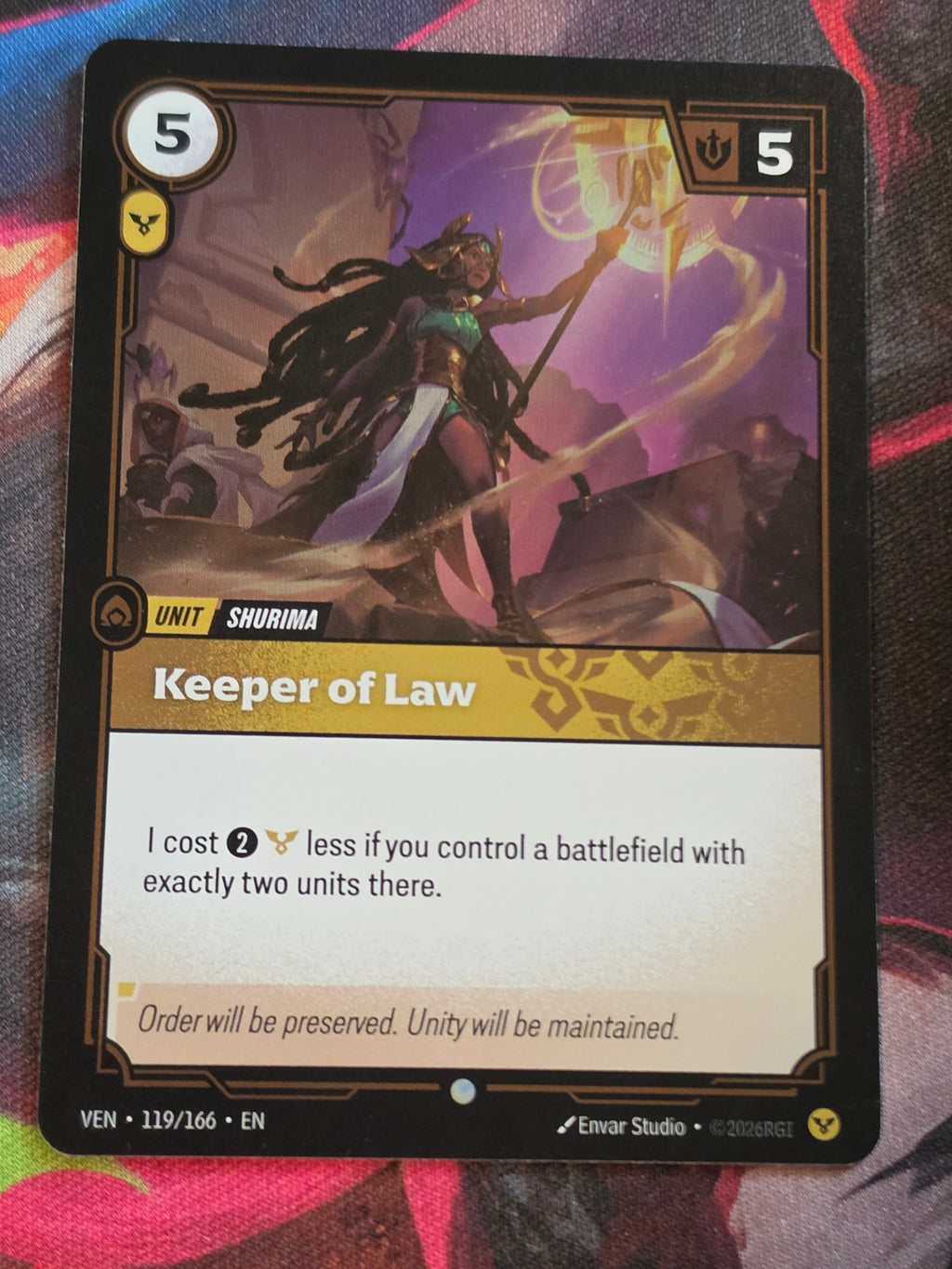 Keeper of Law - 119/166 - Vendetta - Common - NM