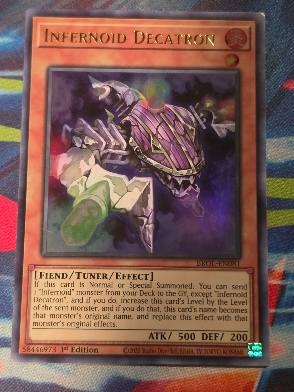 Infernoid Decatron Ultra Rare Brothers of Legend BROL-EN081 LP