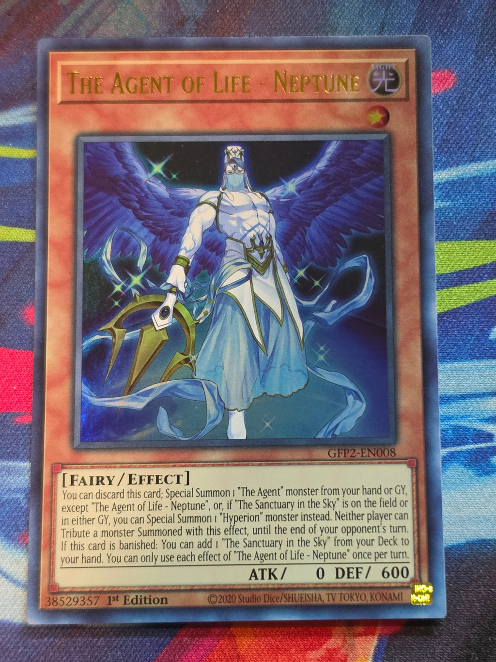 The Agent of Life - Neptune Ultra Rare Ghosts From the Past: The 2nd Haunting GFP2-EN008 1st Edition LP Yu-Gi-Oh!