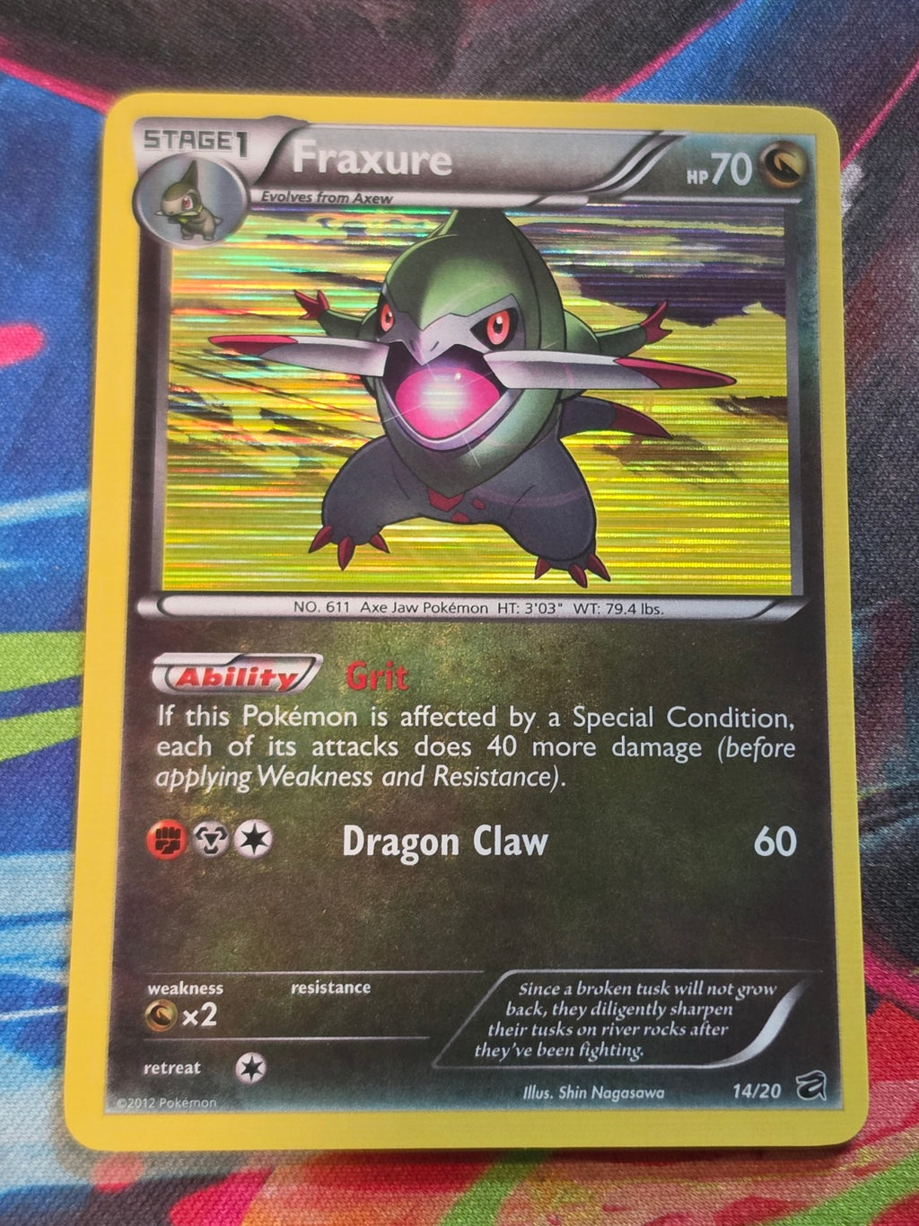 Fraxure (14) Holo Rare Dragon Vault 14/20 NM- Pokemon