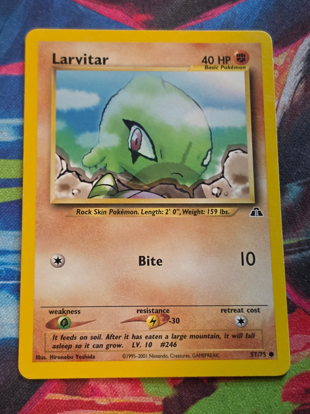 Larvitar - 57/75 - Neo Discovery - Common - Unlimited - LP Pokemon