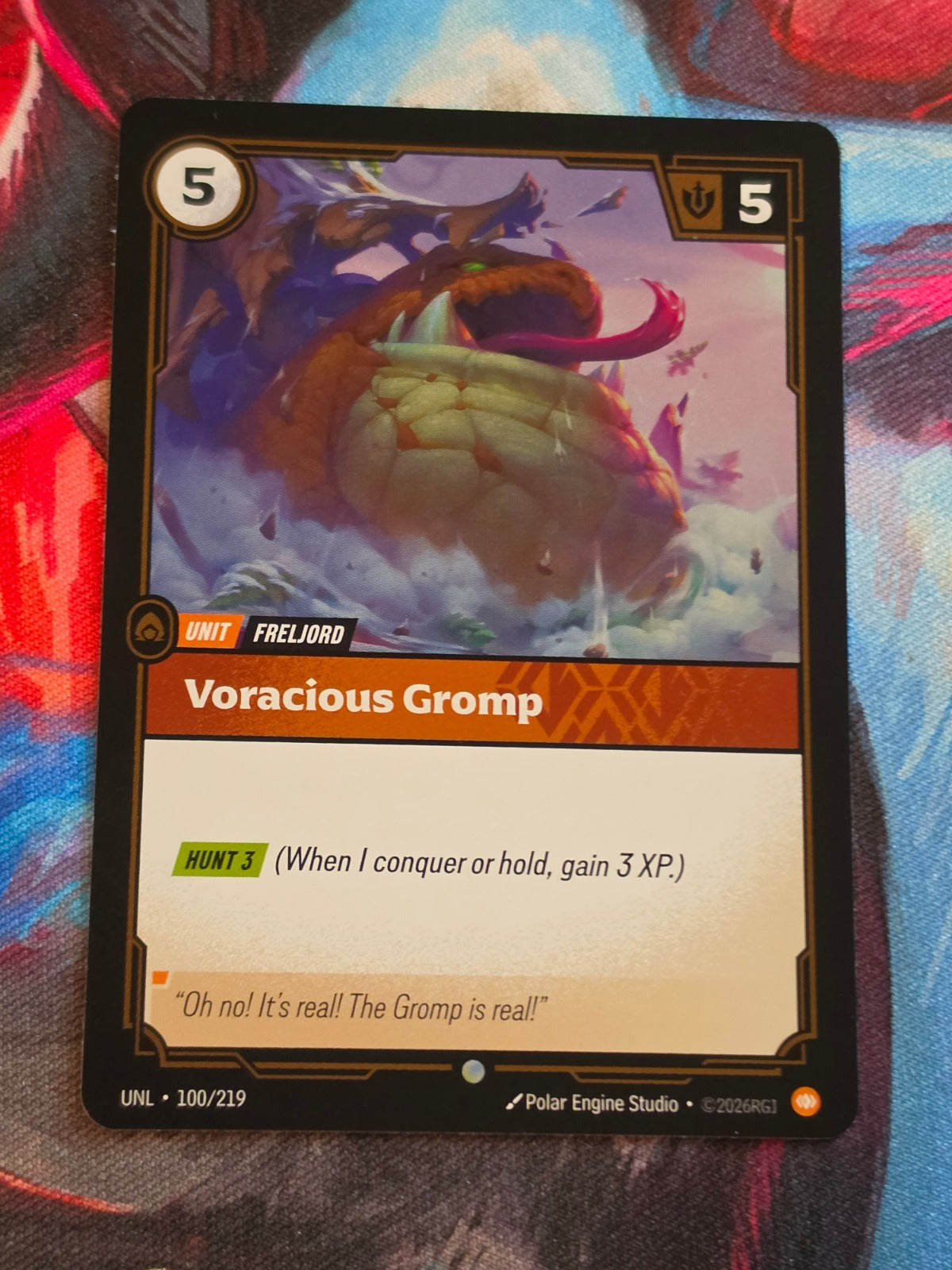 Voracious Gromp - 100/219 - Unleashed - Common - NM