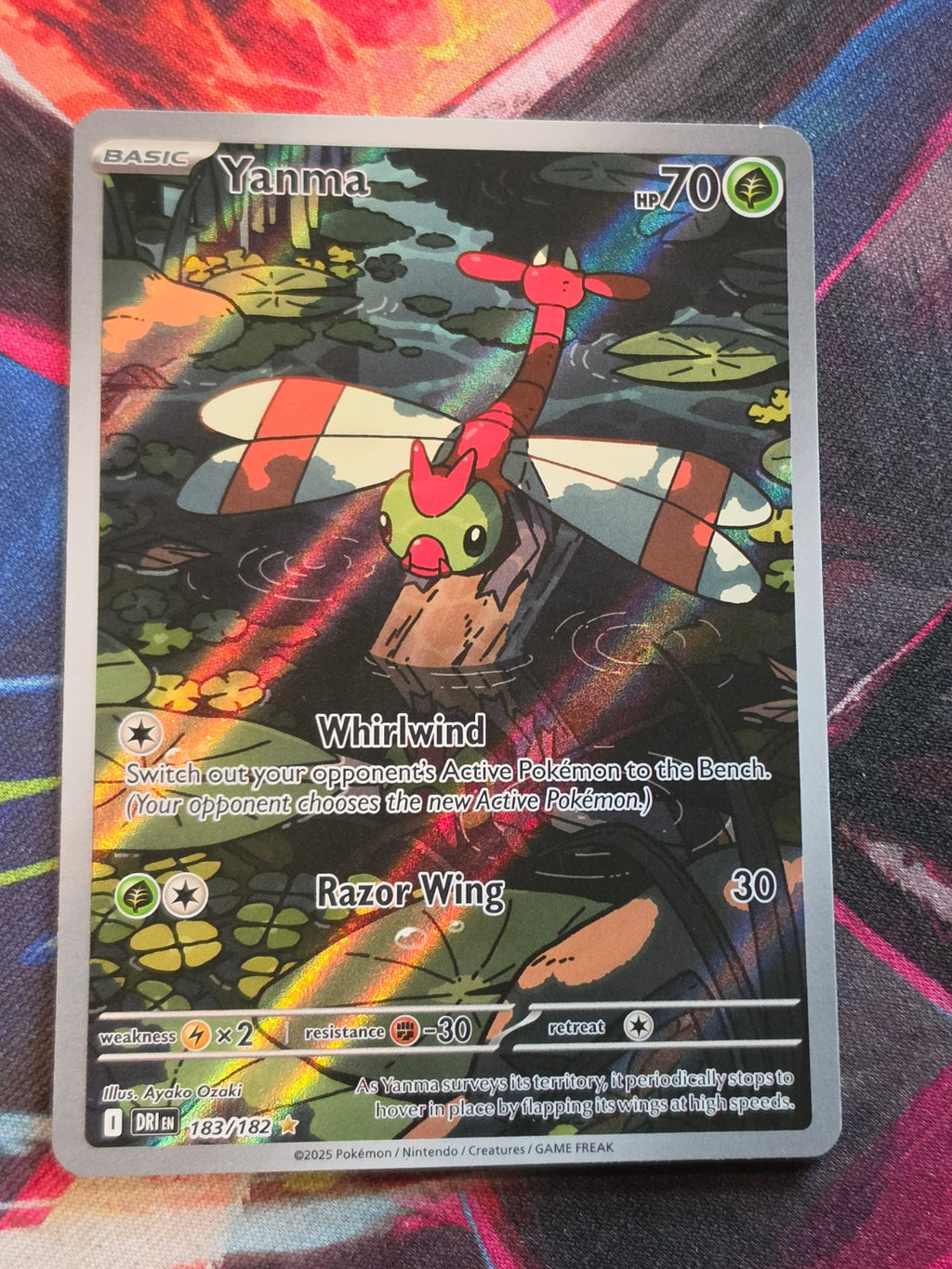 Yanma Illustration Rare SV10: Destined Rivals 183/182 NM Pokemon