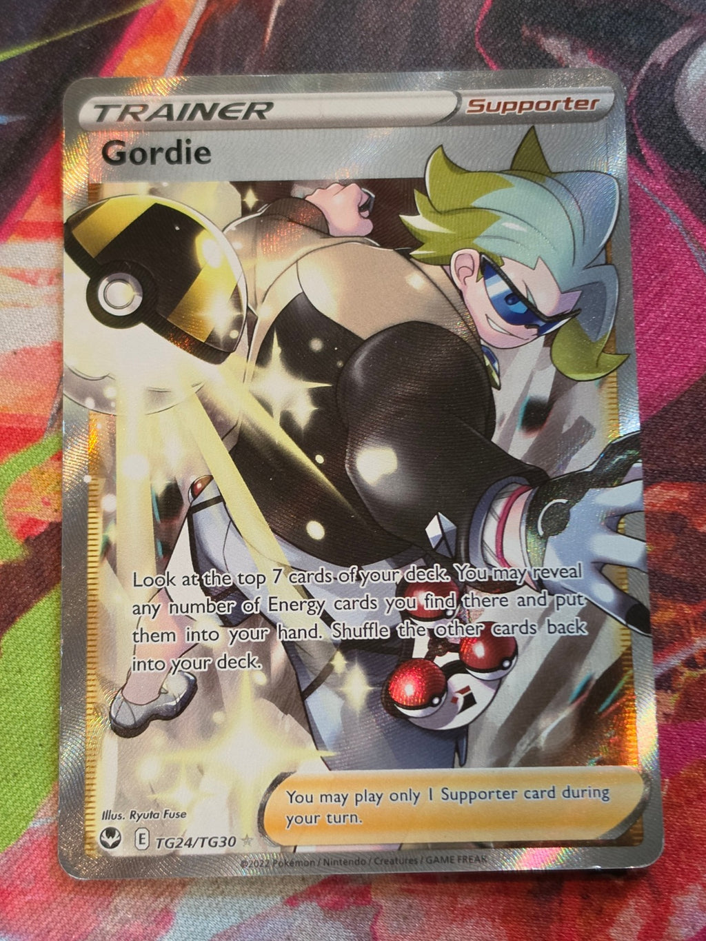 Gordie Ultra Rare SWSH12: Silver Tempest Trainer Gallery TG24/TG30 LP Pokemon