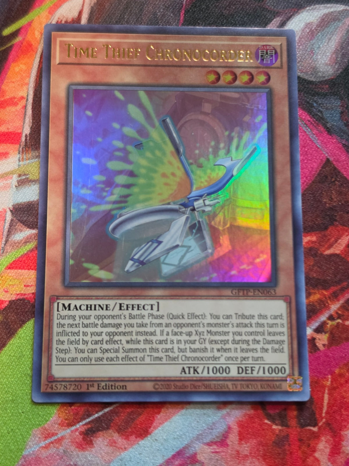 Time Thief Chronocorder Ultra Rare Ghosts From the Past GFTP-EN063 1st Edition NM Yu-Gi-Oh!