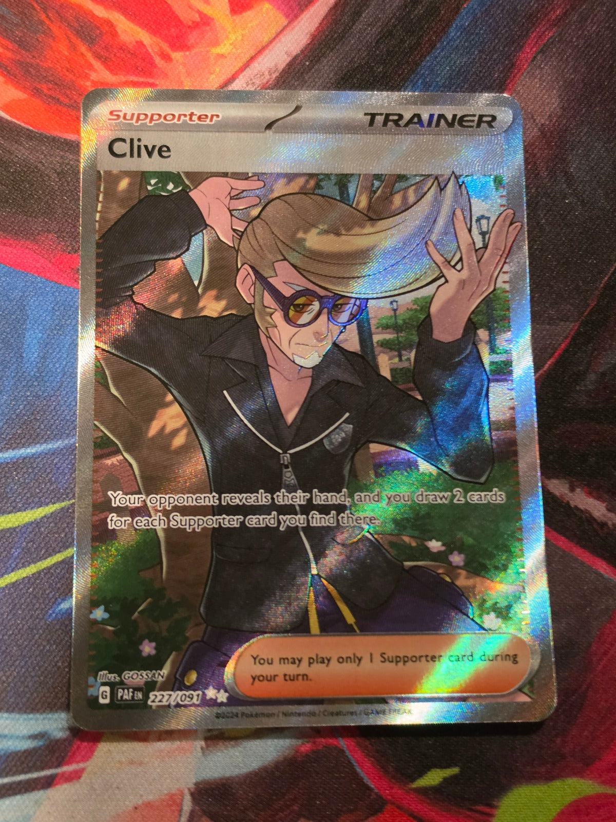 Clive Ultra Rare Paldean Fates 227/091 NM Pokemon