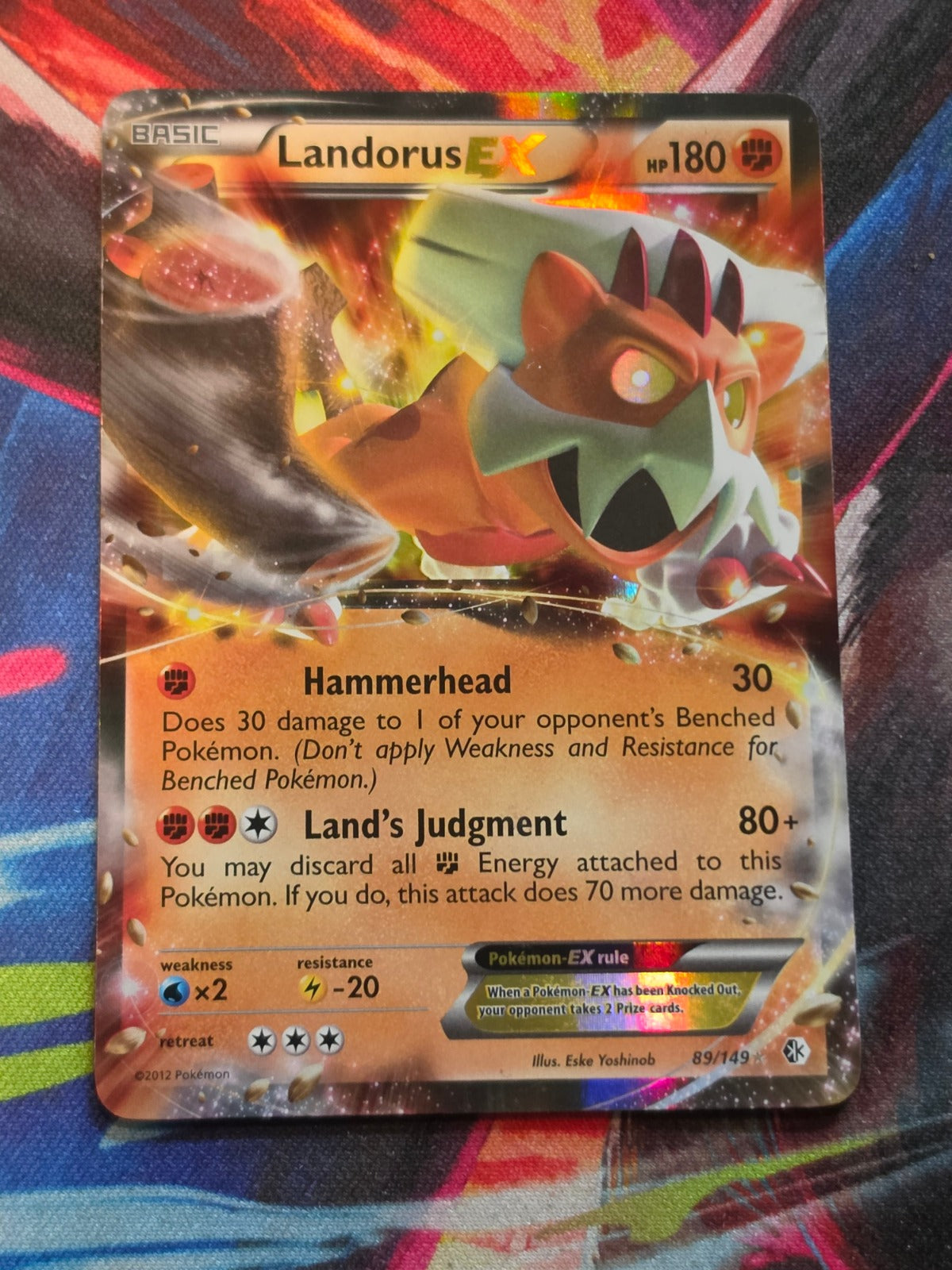 Landorus EX - 89/149 - Boundaries Crossed - Ultra Rare - LP Pokemon
