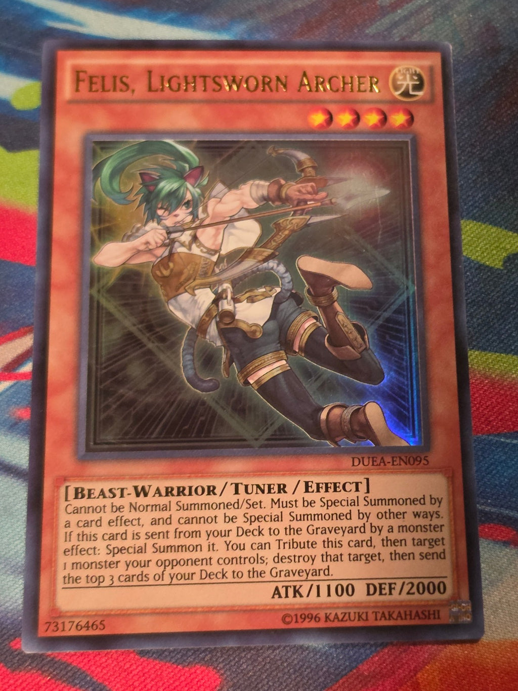 Felis, Lightsworn Archer Ultra Rare Duelist Alliance DUEA-EN095 LP