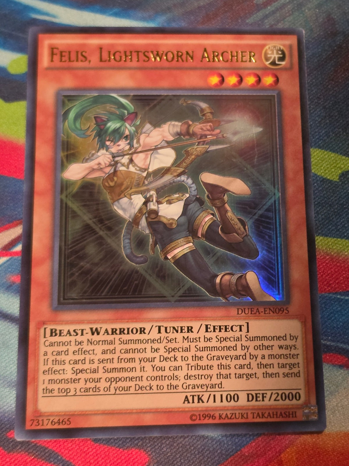 Felis, Lightsworn Archer Ultra Rare Duelist Alliance DUEA-EN095 LP