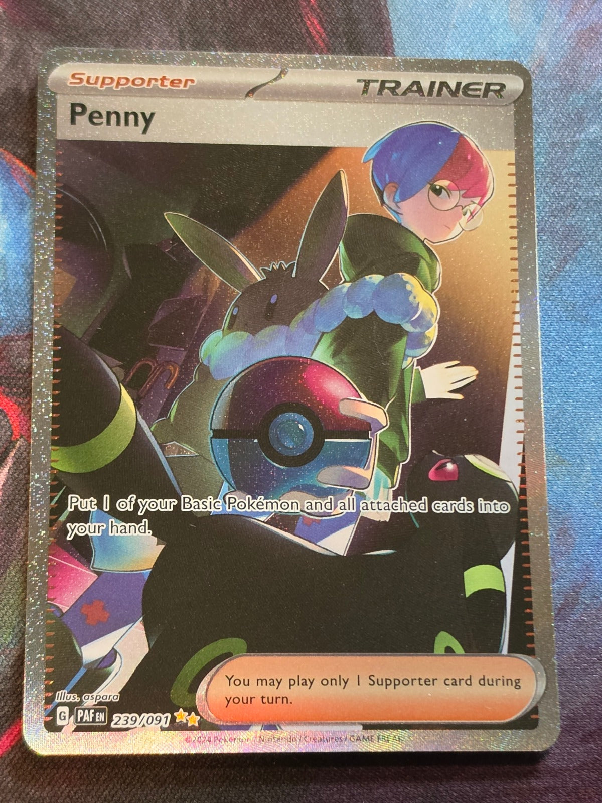 Penny Special Illustration Rare Paldean Fates 239/091 NM Pokemon